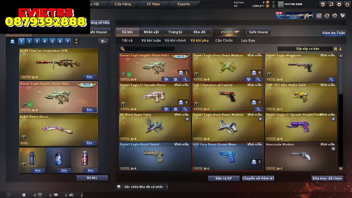 shop acc cf uy tin gia re